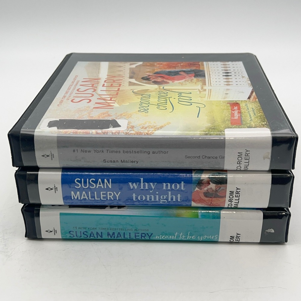 Susan Mallery Happily Inc Audiobook CD Lot‎ 3 Second Chance Girl Why Not Tonight